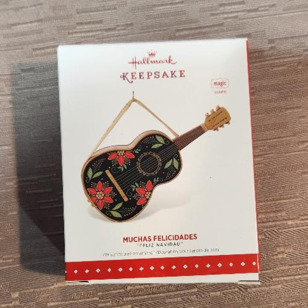Hallmark Keepsake Ornament 2015 Muchas Felicidades Guitar Musical Instrument